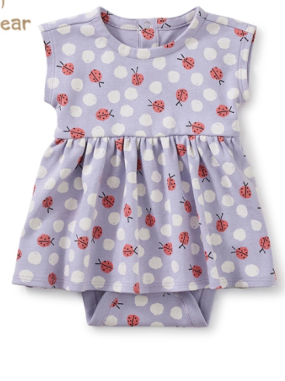 Tea Collection Ladybug Printed Sweet Sightings Baby Dress Purple